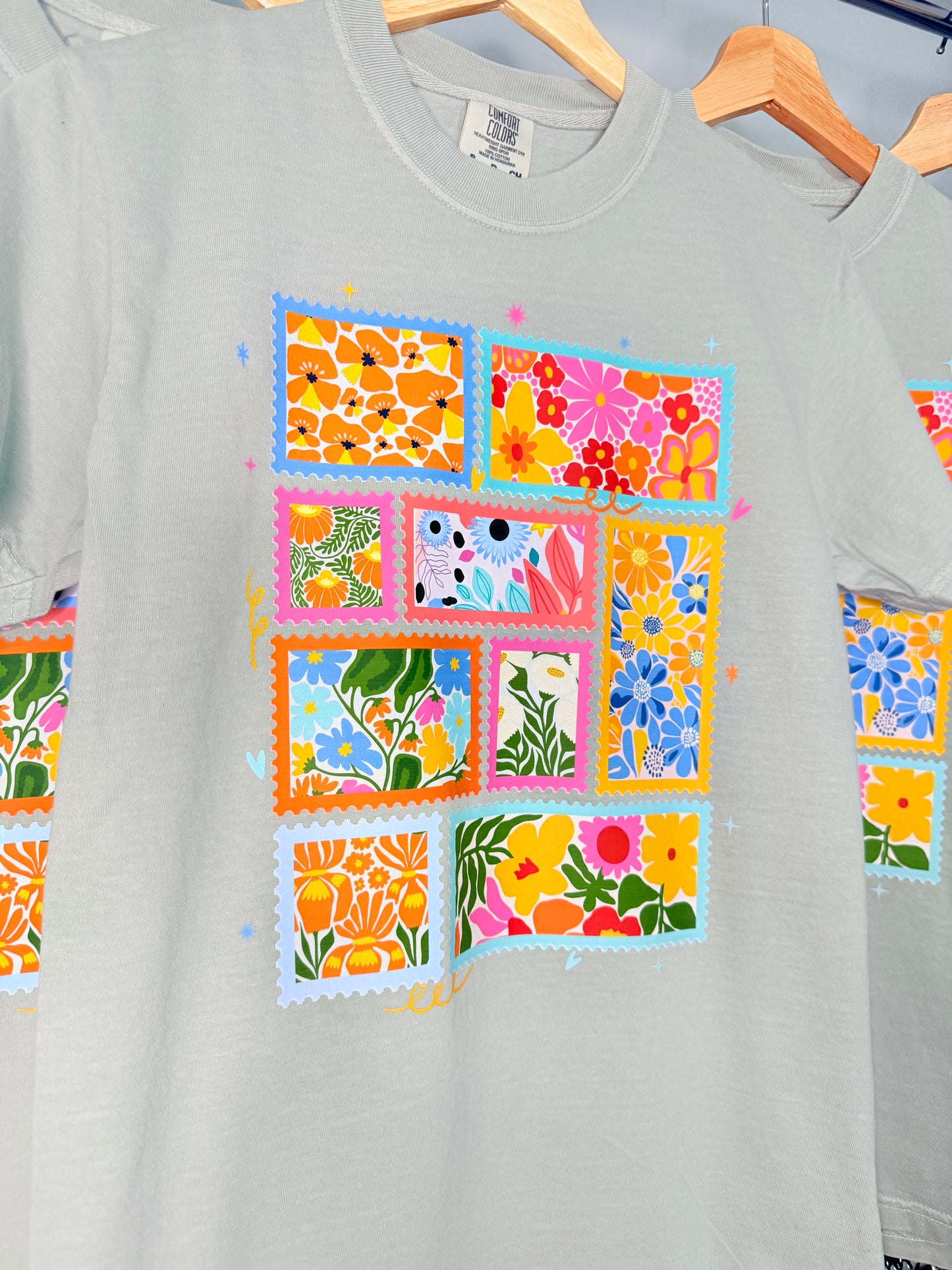 Floral Stamp T-Shirt