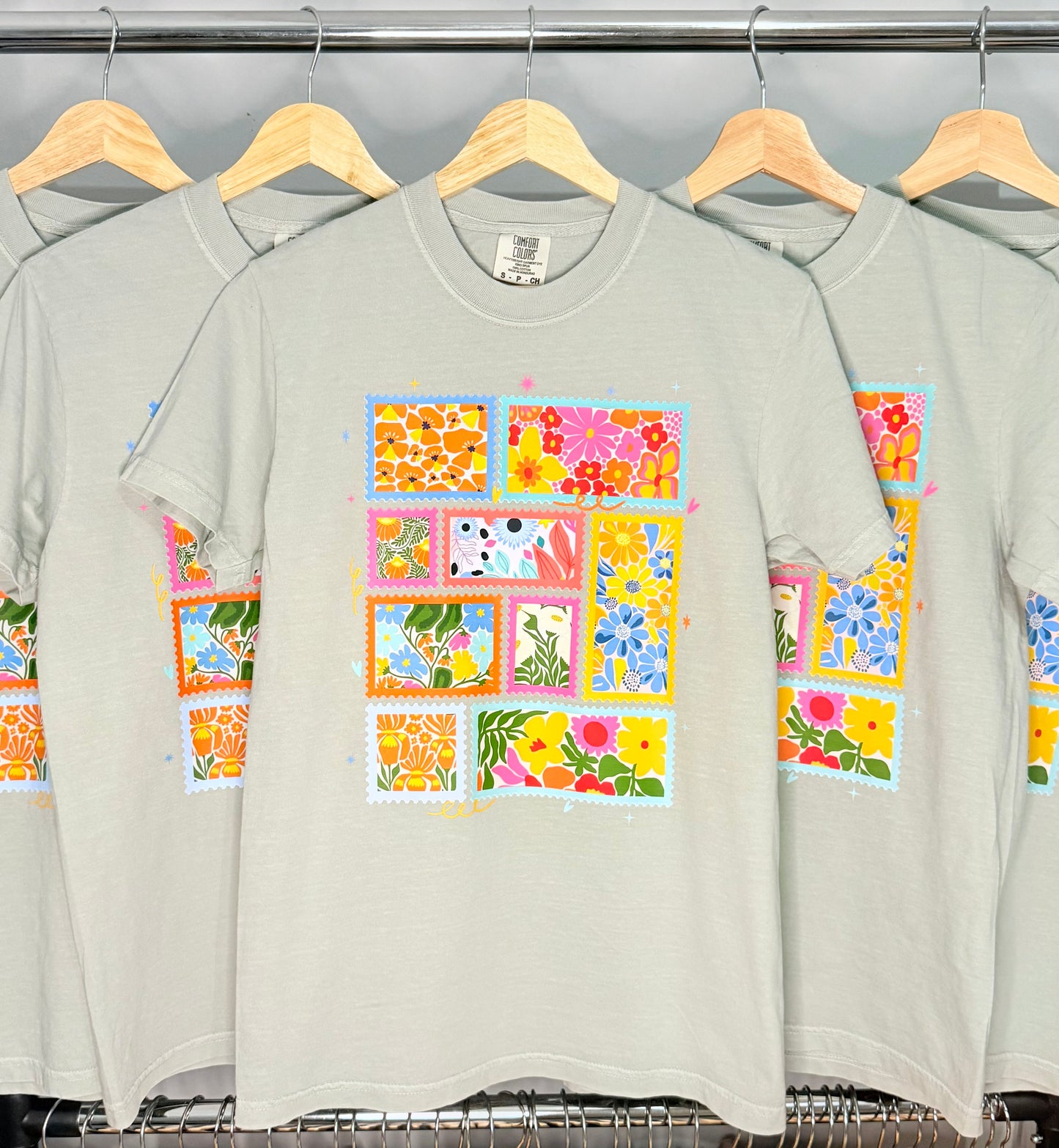 Floral Stamp T-Shirt